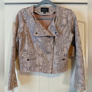 Haute Monde snake skin print jacket
